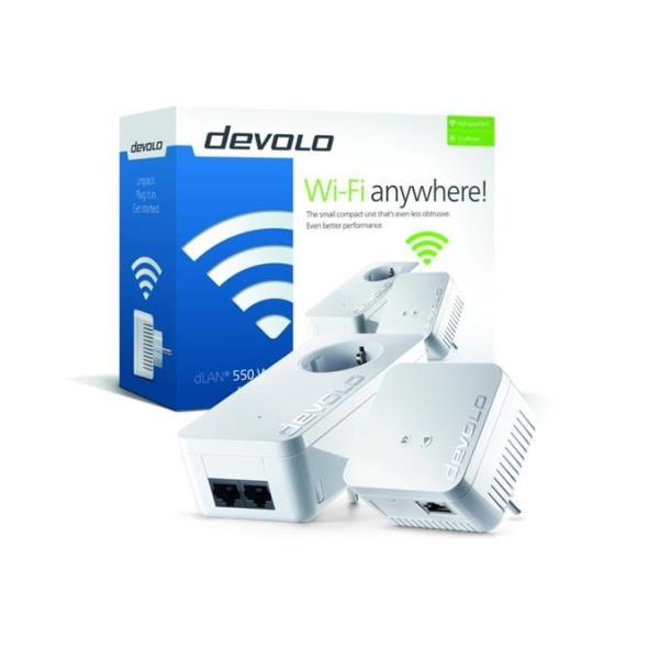 Devolo Dlan 550 Wifi Plc Powerline Starter Kit